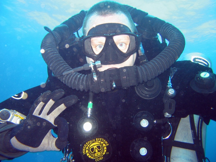 Eric diving the Meg