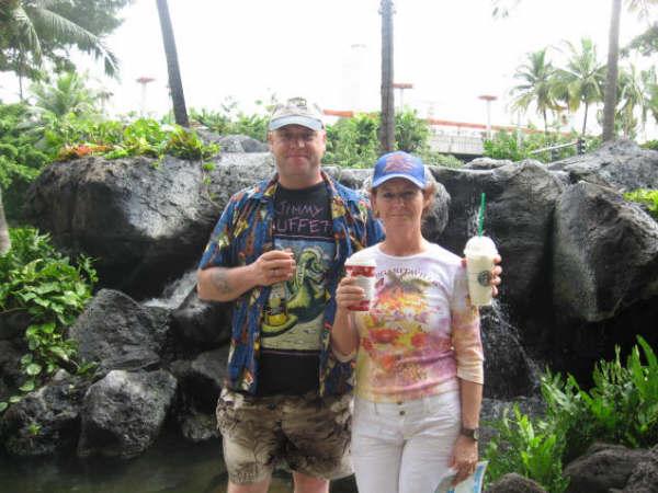 My beautiful wife and me at at the Hilton Hawaiian Village on Oahu, HI. 12/18/08.