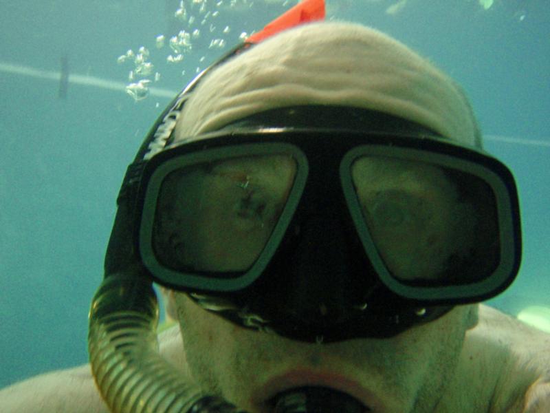 Myself Snorkeling at the pool