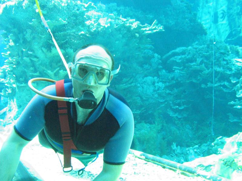 snubadiving at west edmonton mall in 2004