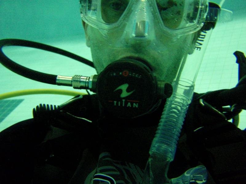 me scuba diving