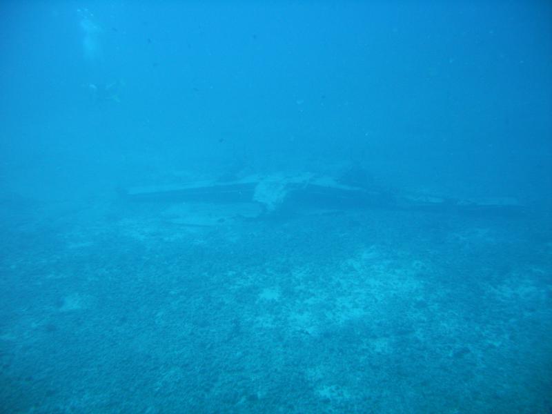 Old Plane Wreck off Oahu