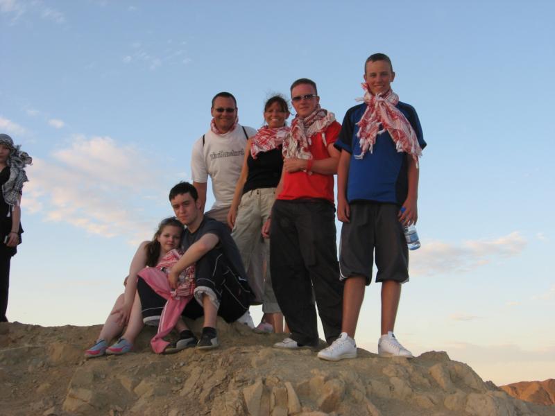 The Family waiting for Sunset