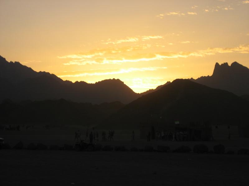 Sunset over the Mountains