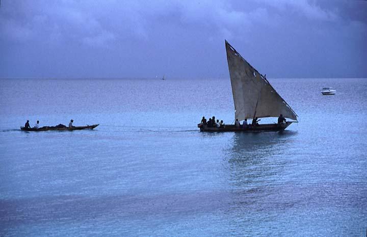 Dhow at RasNung, Zanzibar