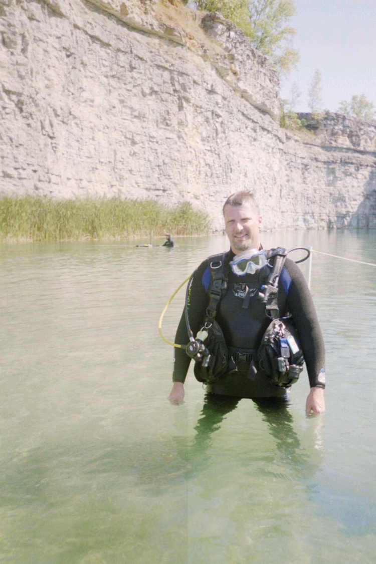 exiting the water