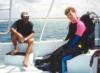 Rafino & Beth on boat at Bonaire Klein