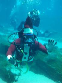 Me as "Scuba Santa"