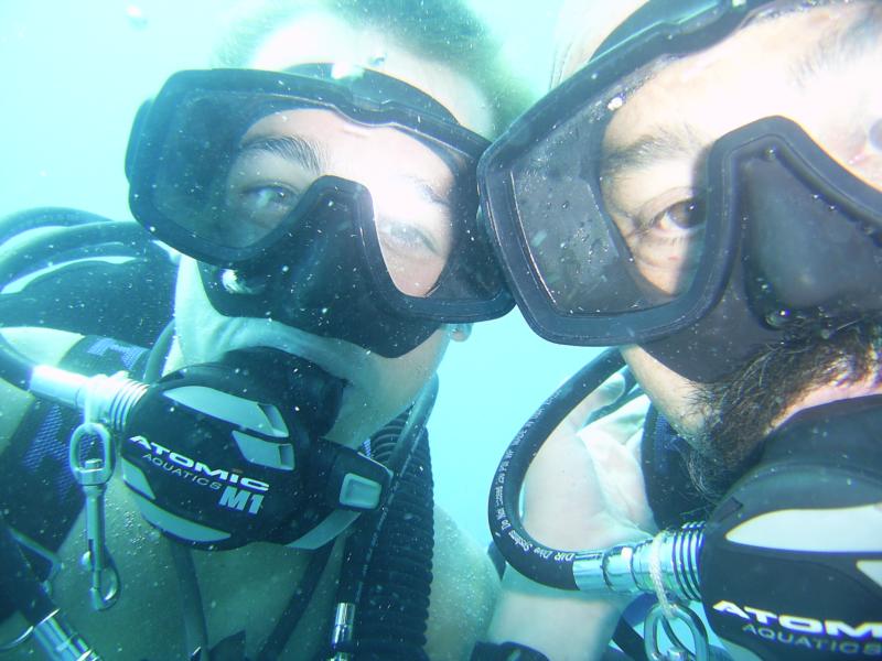 my youngest son and I in Key Largo