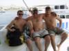 my sons and I in Sharm El Shek headed to the Thistlegorm