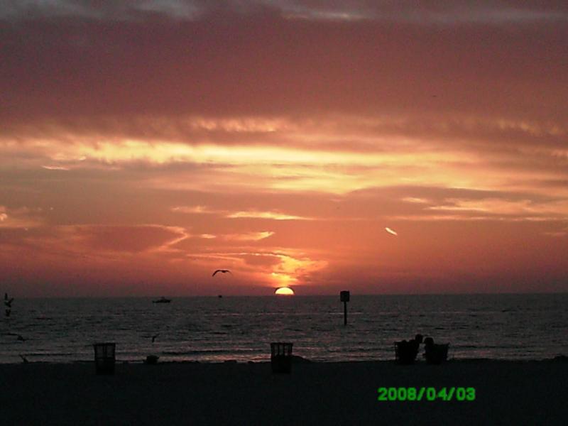 sunset clearwater beach