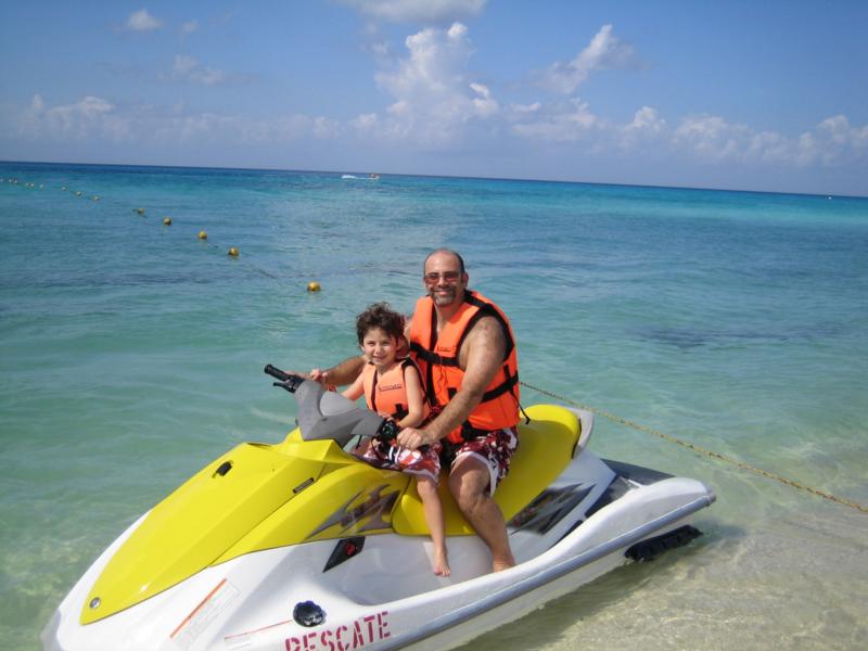 Jetskiing in Cozumel