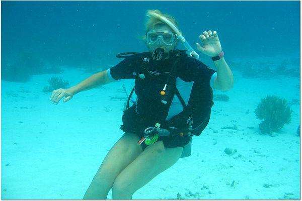 Got air?  Bonaire reef