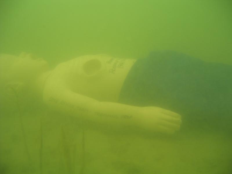 Team Training - child dummy in Folsom Lake