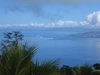 View of neighboring islands from Taveuni Fiji.