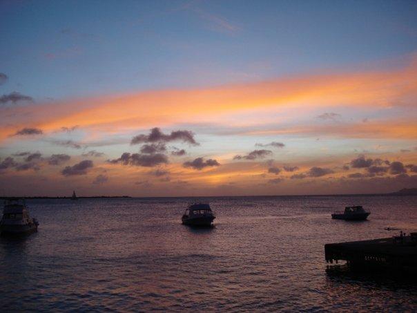 sunset in Bonaire