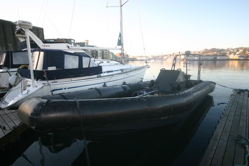 The Challenger in harbour