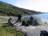 AFTER DIVE BBQ IN NORWEGIAN FJORD