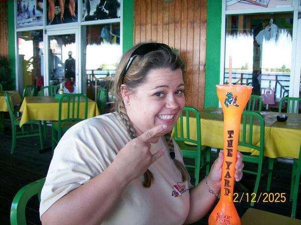 Me drinking in the Bahamas!