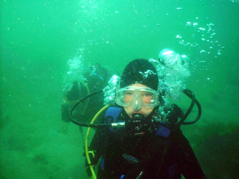 One of young divers