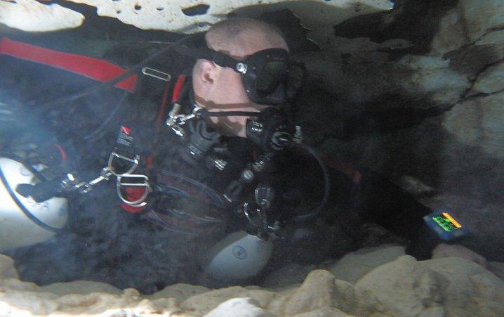 Cave diving