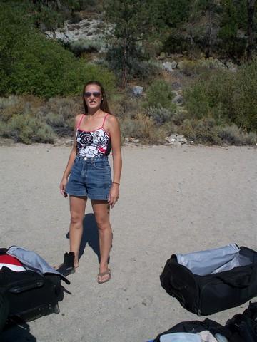 Just getting ready to dive at Cave Rock, Nevada