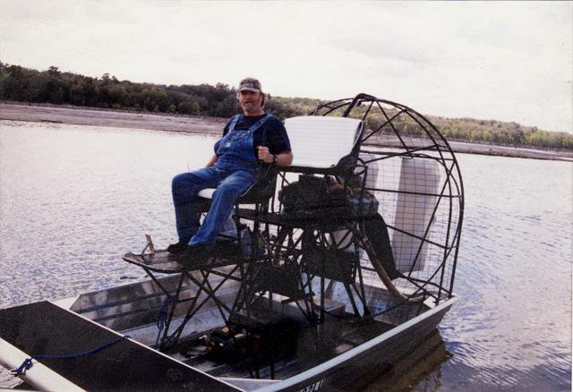 Jon’s airboat on Lake Oklawaha.