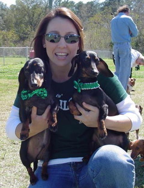 Tiffany, Jax and Coco on St. Pattys day