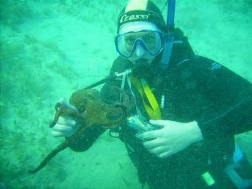 Me and an OCTOPUS in Crete!