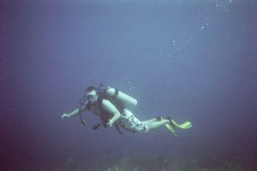 Floating in Barbados