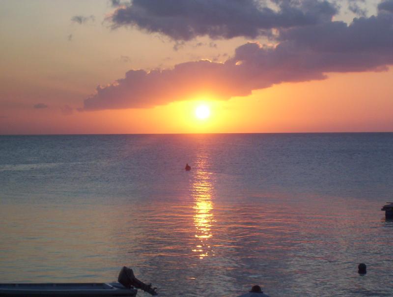 sunset canoe wakatobi