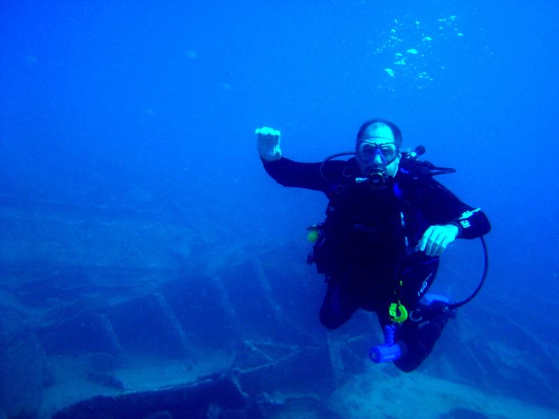 Me At The HMS Benwood, Key Largo
