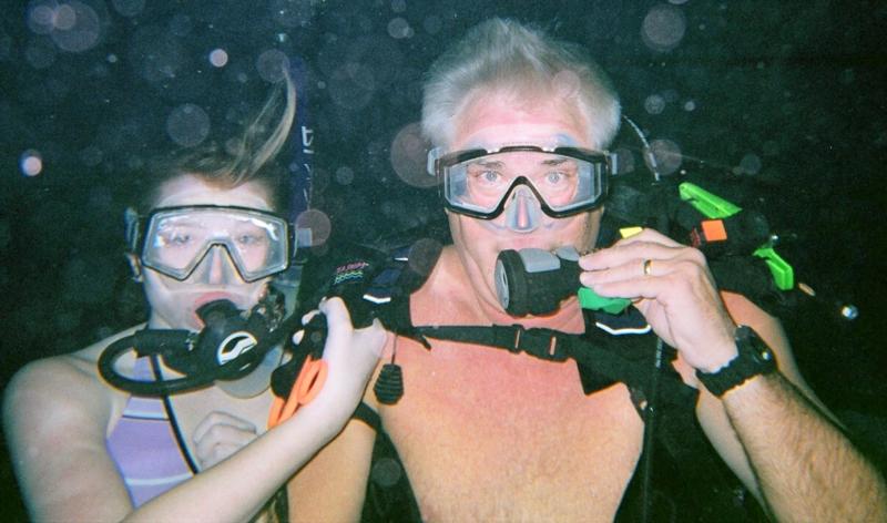 My niece Rachel and I doing a Try Scuba