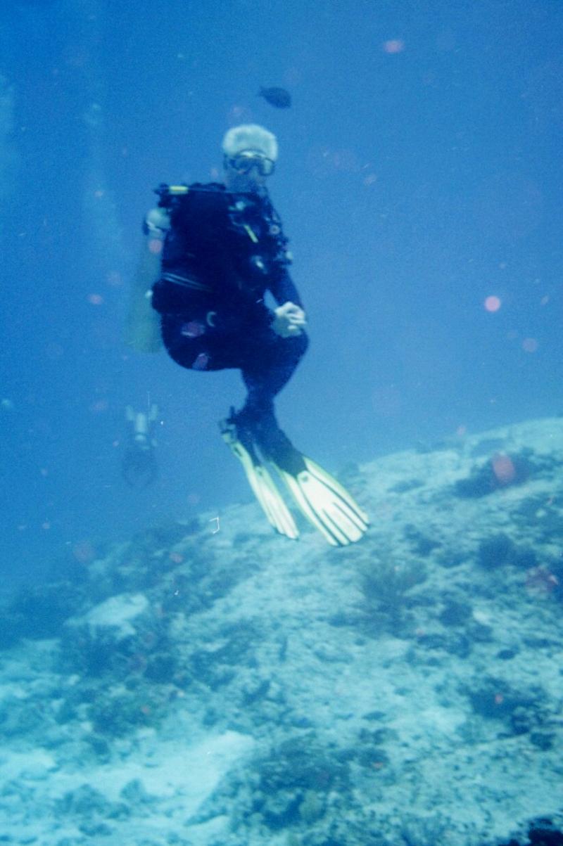 Me Showing off Buoyancy control skills