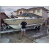 My son and his catch with my boat