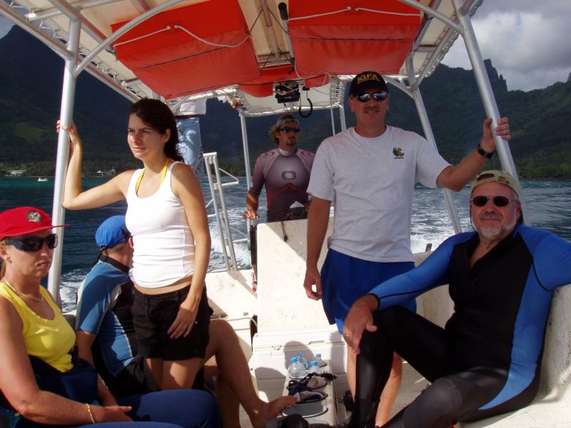 Boat ride around Moorea