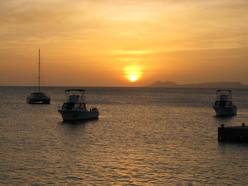 sunset in Bonaire