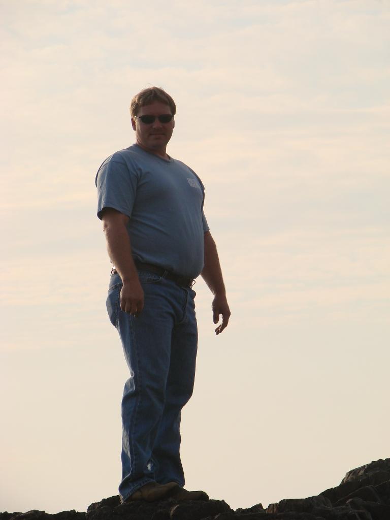 me on rocks