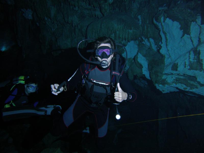 Steve in Dos Ojos Cenote