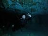Jessica all relaxed in cavern dive