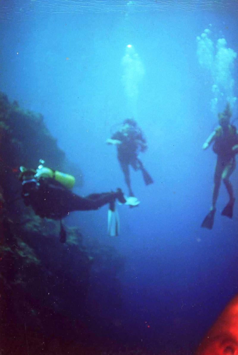 HANGING INTO THE BLUE @ STA ROSA WALL COZUMEL