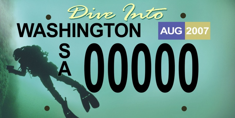 the new washington plate, just for us divers!