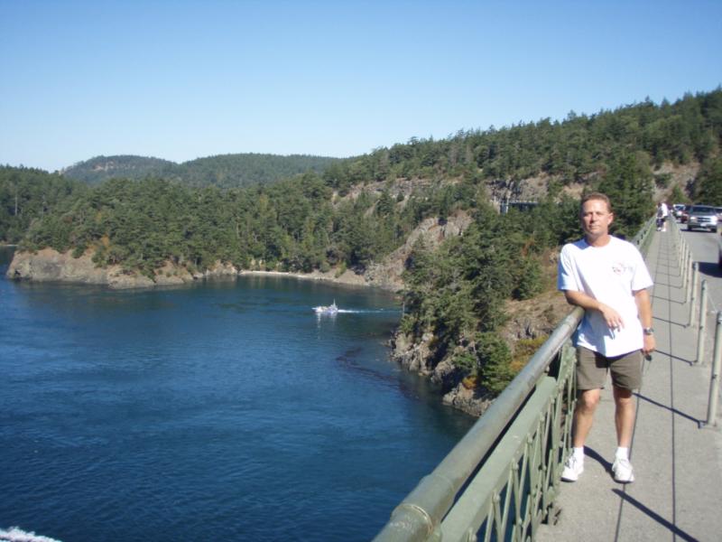 On the way to Keystone dive site on Deception Pass Bridge