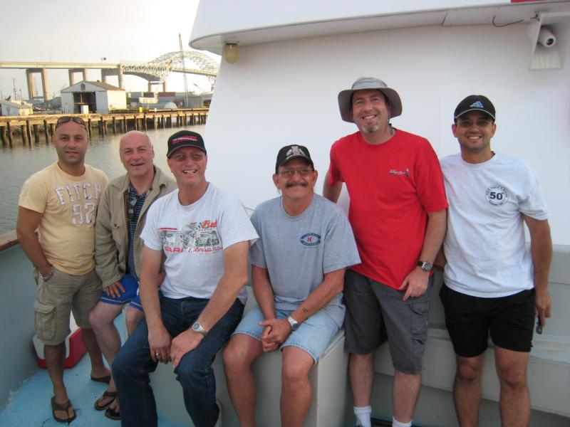 Buddies aboard Great Escape to San Clemente Island