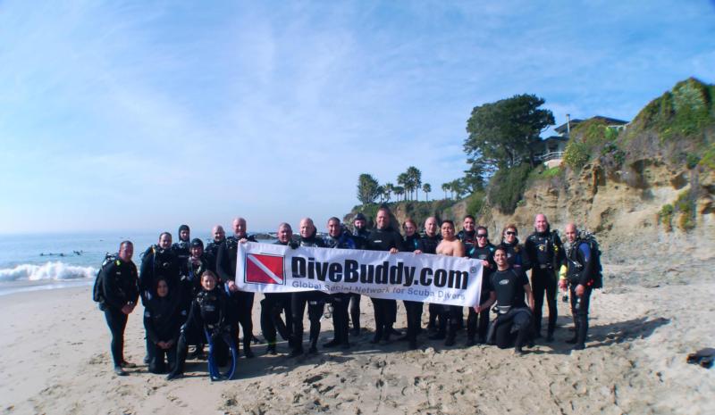 22 divebuddies at Shaws Cove March 1st