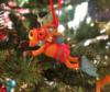 Diving Reindeer Xmas Ornament