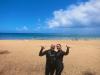 Katie and I at Tunnels beach after our dive