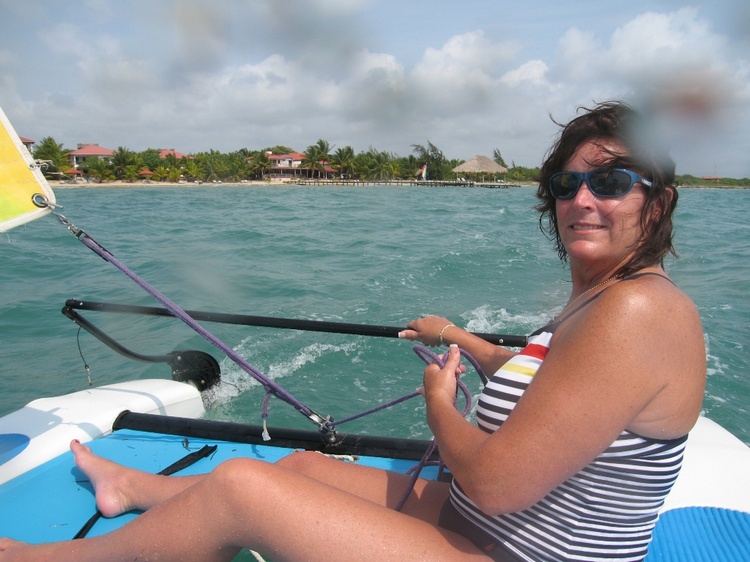 Sailing by Robert`s Grove