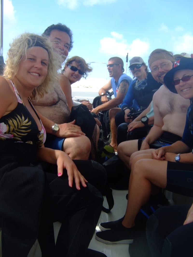 Dive boat in Bonaire