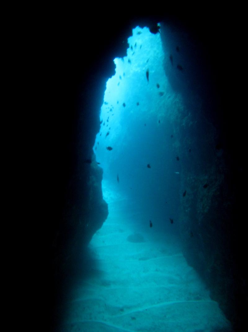 UW cavern in Bali